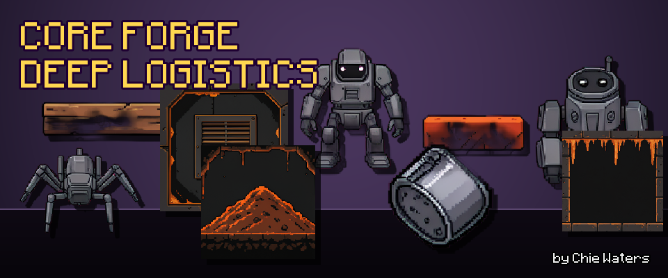 Core Forge — 320 2D Pixel Assets for Automation Platformers