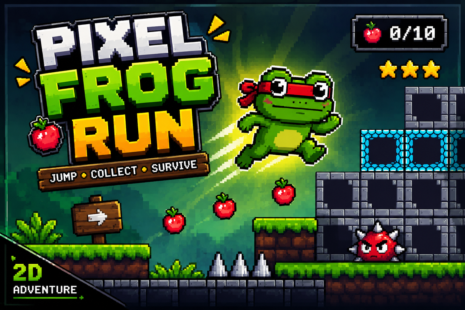 PIXEL FROG RUN 2D (99% OFF) by zindalashbaba@gmail.com