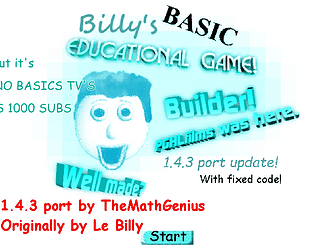 Billy Basics Pre Release 1.00 But it's Modded DINO BASICS TV'S BASICS 1000 SUBS [Free] [Android]