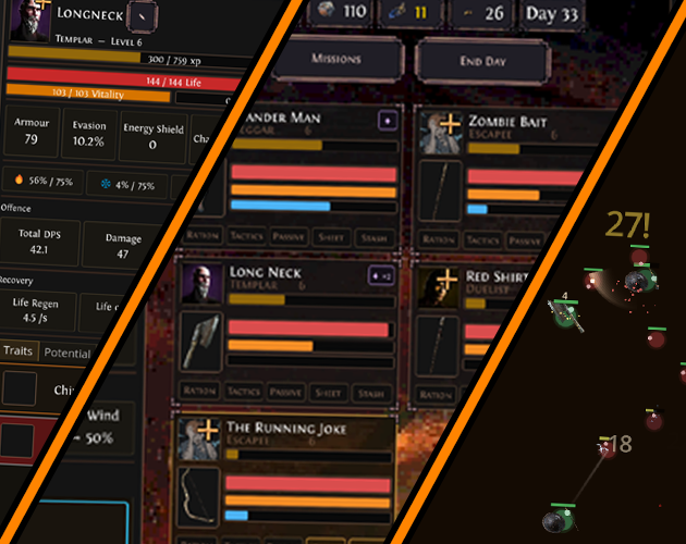 Exiled Guild Manager：把 AI 主题做成轻量动作或街机玩法