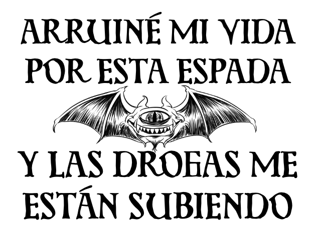 Cover image for Arruine Mi Vida Por Esta Espada y Las Drogas Me Están Subiendo