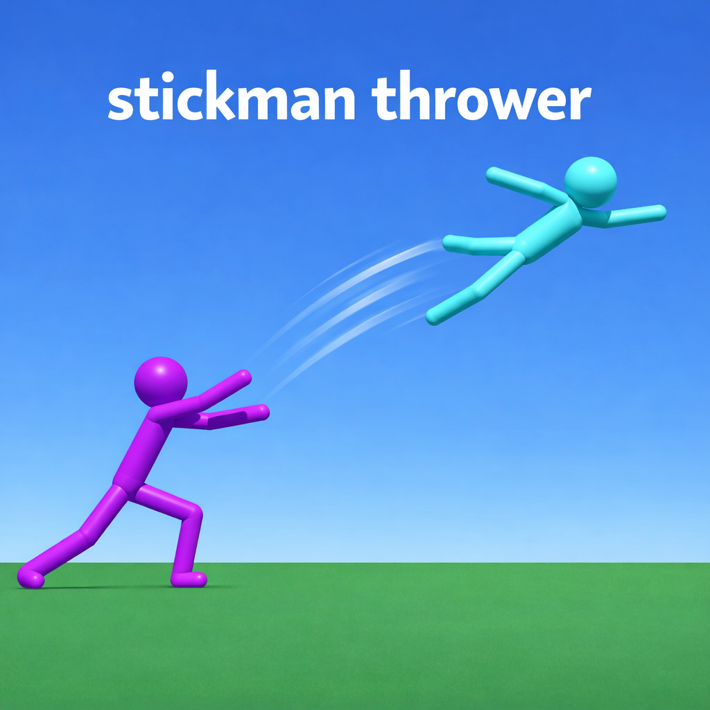 Stickman thrower