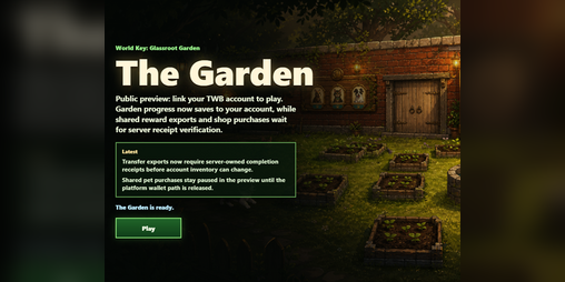 Cover image for The Garden: A World Key for The World Beneath