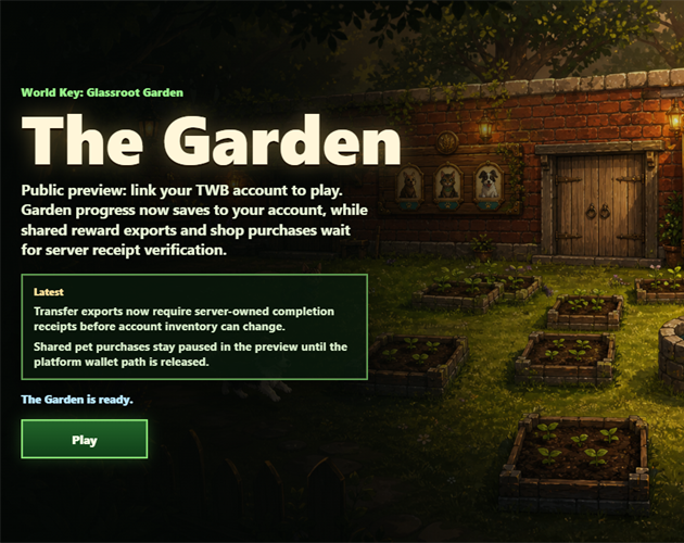 The Garden: A World Key for The World Beneath