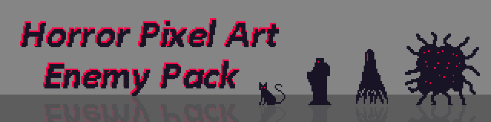 2D Pixel Art Horror Enemy Pack – Dark Side Monsters