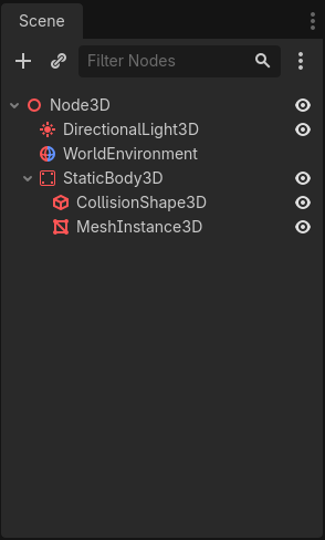 Basic main scene setup