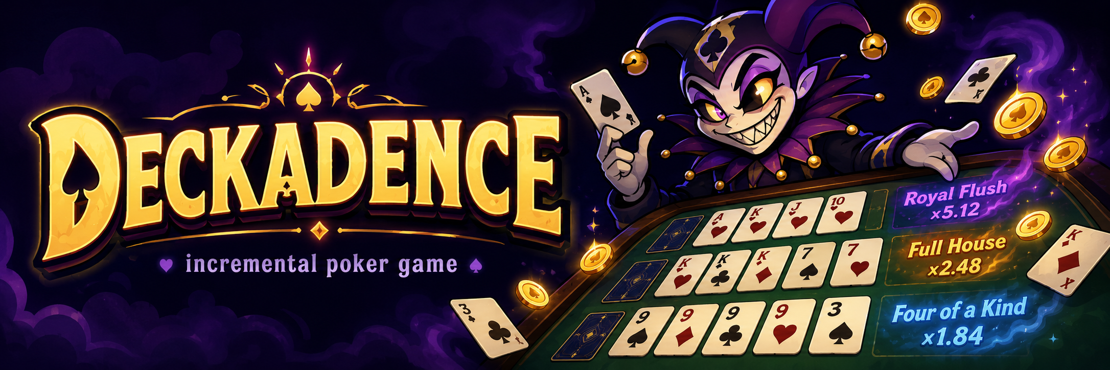 Deckadence - incremental poker game