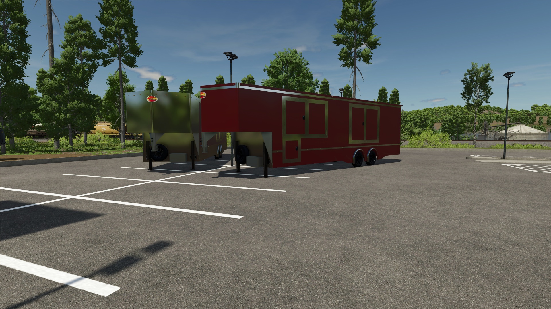 Cover image for fs25 sundowner enclosed wedge trailer