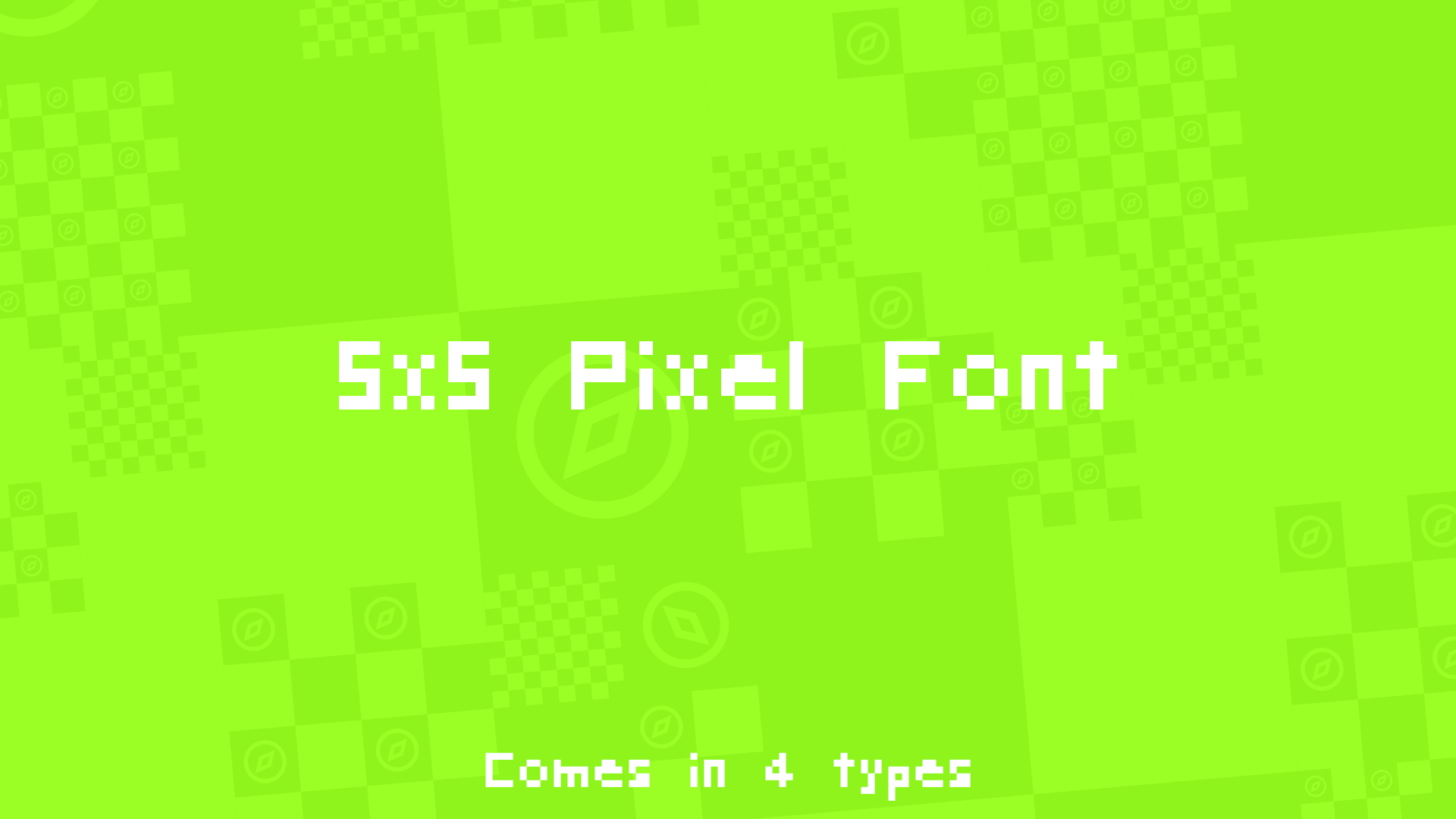5x5 Pixel Font by Ctrl+Alt+Delete