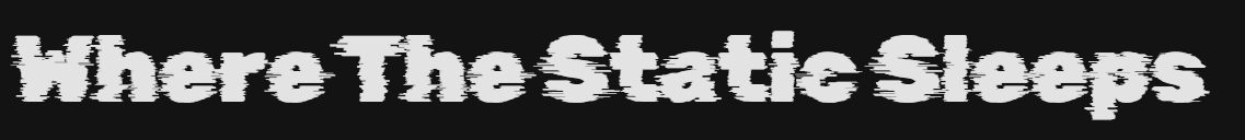 Where The Static Sleeps
