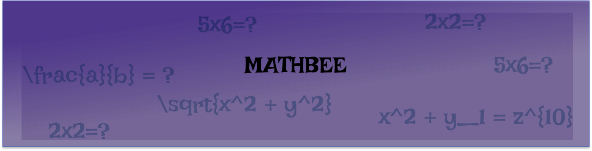 MathBee Demo - The typing LaTeX game