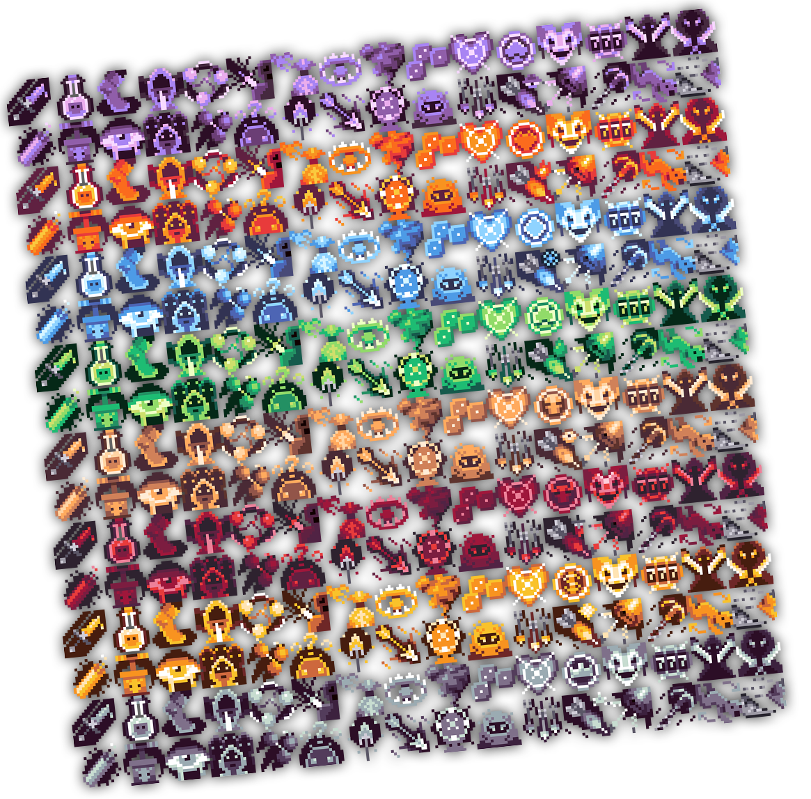 Raven Fantasy - Pixel Art RPG Icons - Rogue Skills by Clockwork Raven