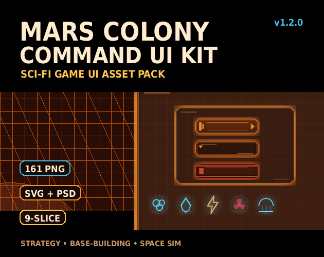 Command Operations Ui Mars Colony Command UI Kit by Nexa Visuals