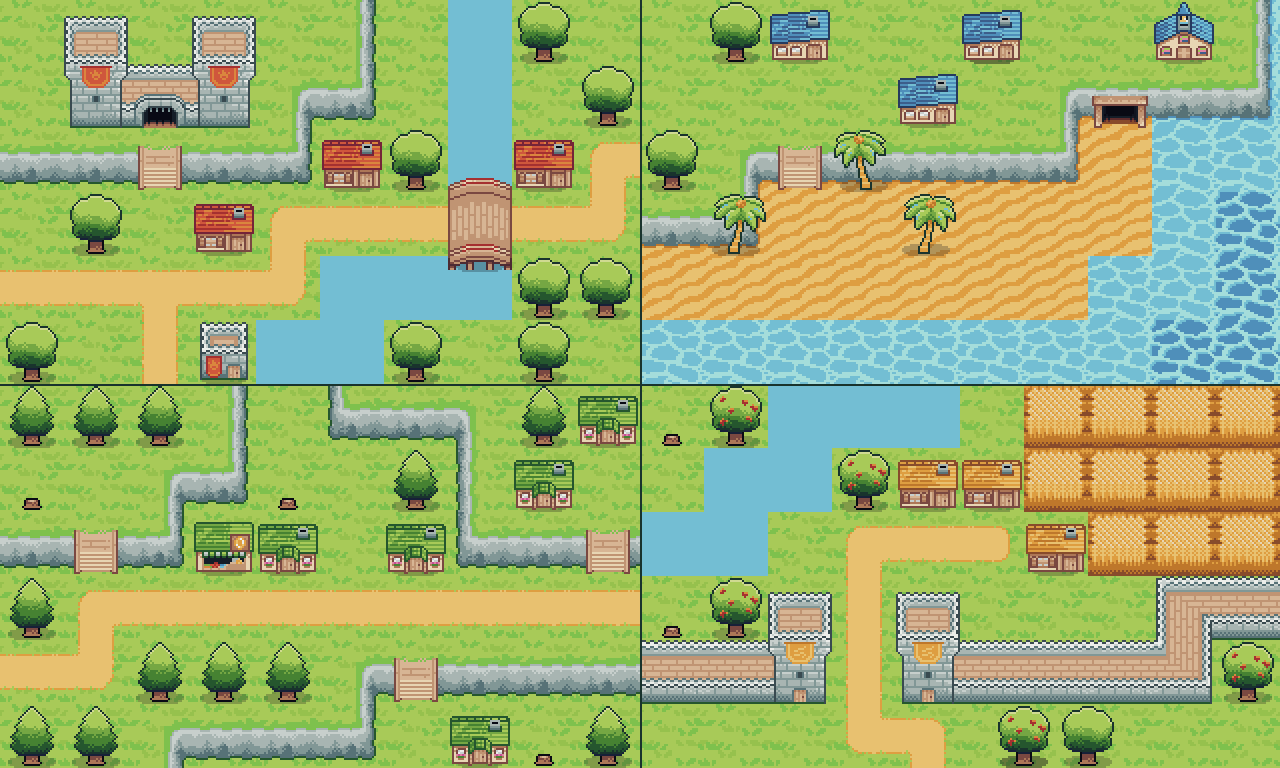 32x32 Cute kingdoms tileset