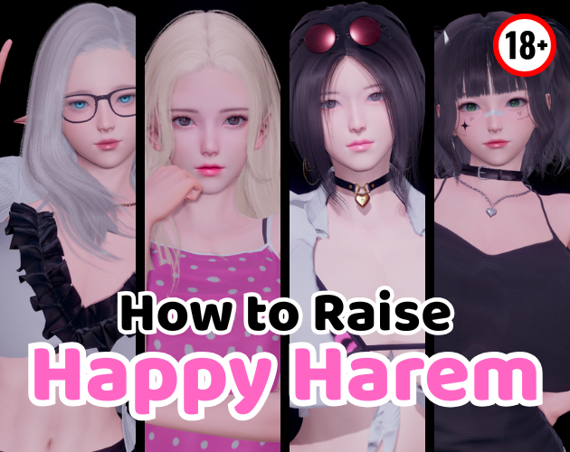 Cover art for How to Raise Happy Harem v0.1, an adult visual novel by HaremSoft