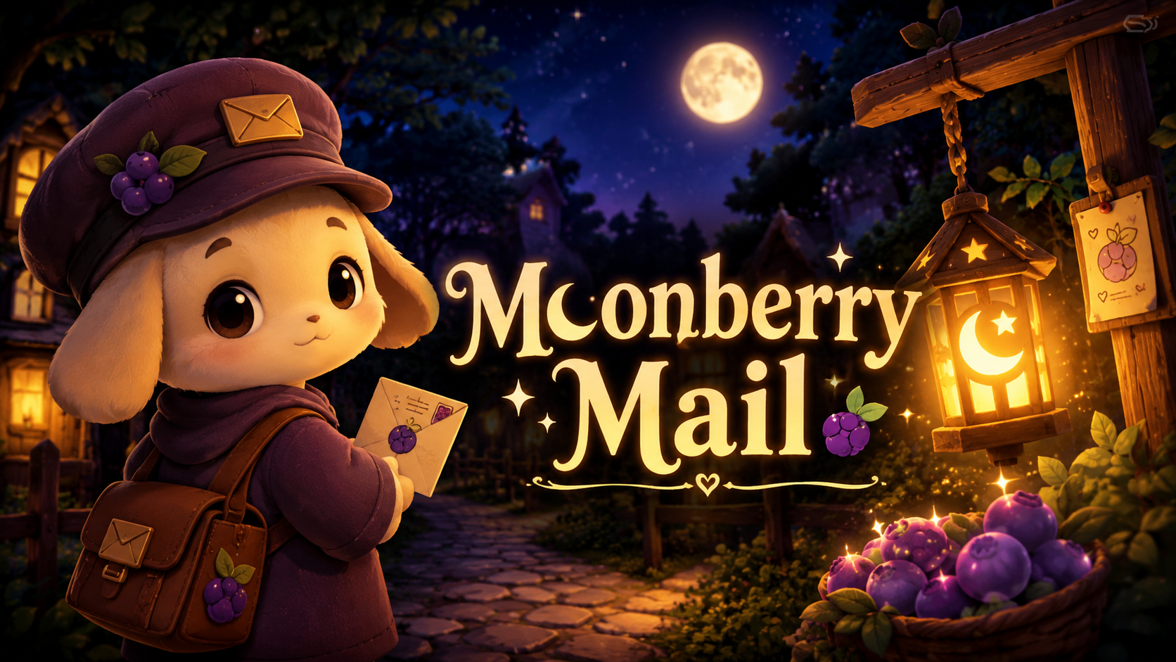 Moonberry Mail — Cozy Nighttime Browser Game Moonberry Mail — Cozy Nighttime Browser Game