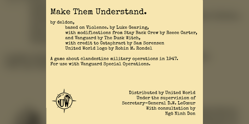 Cover image for MAKE THEM UNDERSTAND.