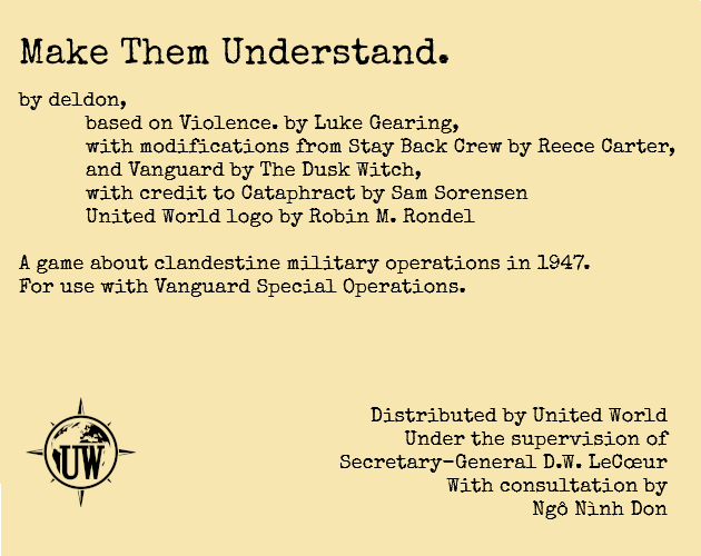 Cover image for MAKE THEM UNDERSTAND.