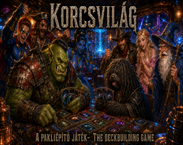 Cover image for Korcsvilág- the deckbuilding game (demo)