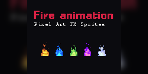 Fire Animation - Pixel Art FX Sprites 🔥 by brullov