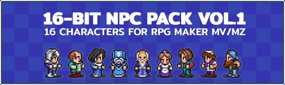 NPC Pack Vol.1 Coming Soon! - 16-Bit Hero Pack Vol.1 by panpan