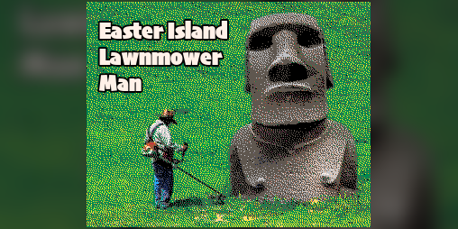 Cover image for Easter Island Lawnmower Man