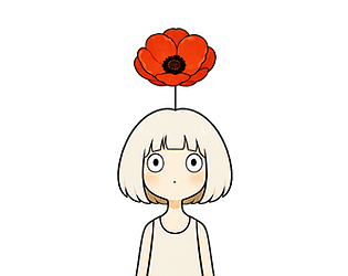 Girl with a silly flower on her head [Free] [Other] [Windows]