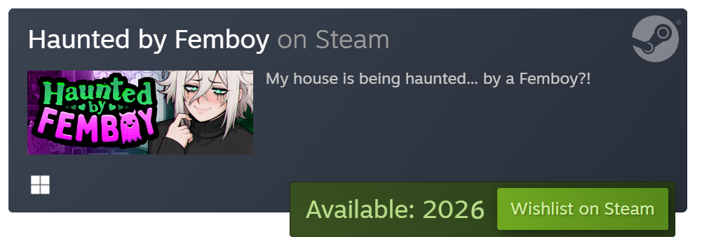 Haunted by Femboy Wishlist Button