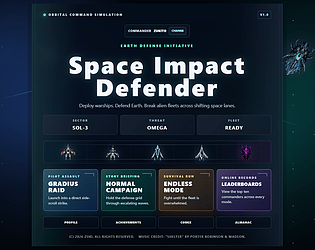 Space Impact Defender Web
