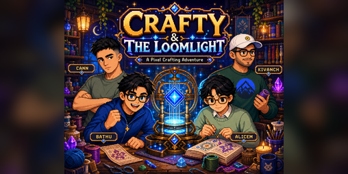 Cover image for Crafty: The Loomlight Mystery