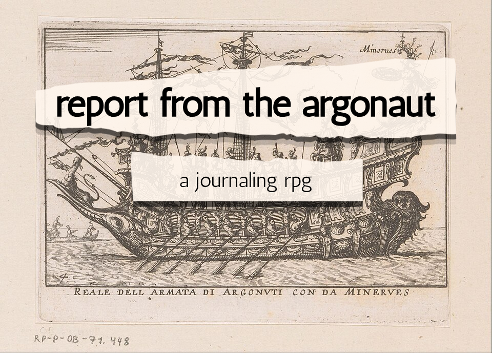 Portada de report from the argonaut