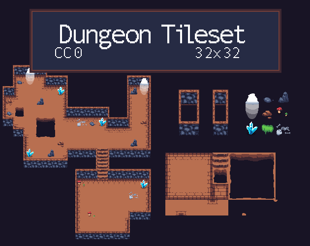 Comments Dungeon Tileset 32x32 Px By Stealthix