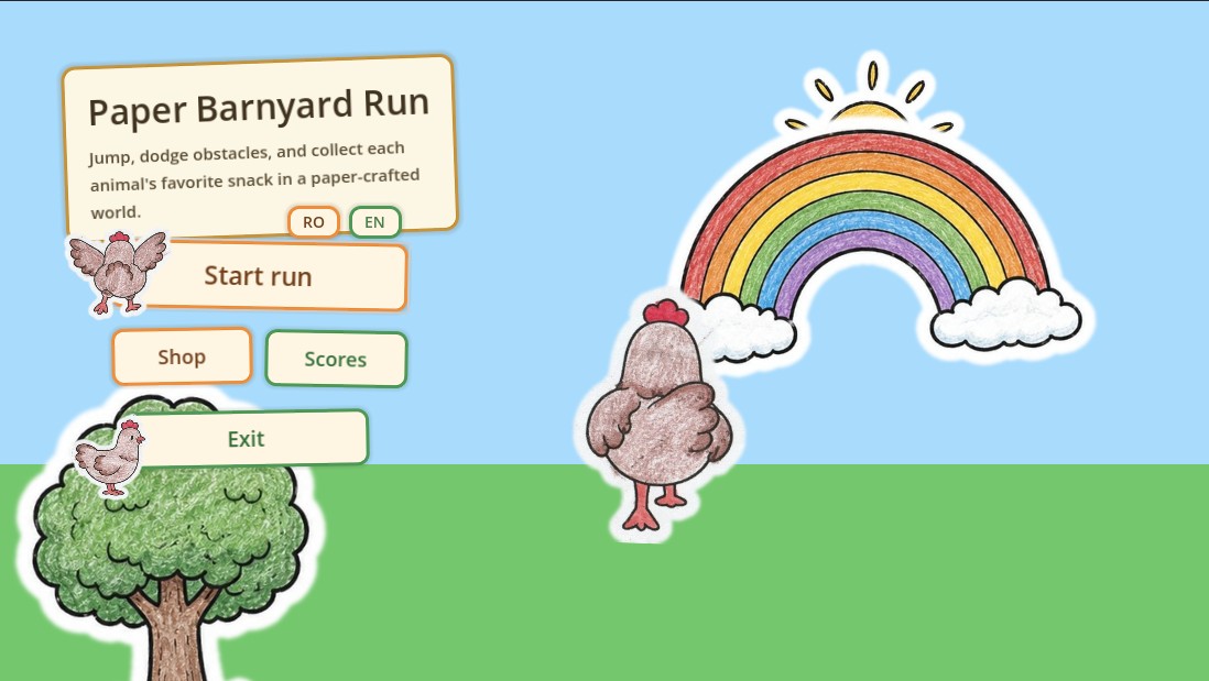 Paper Barnyard Run