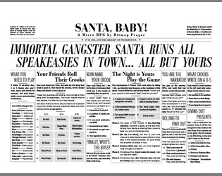 SANTA, BABY!   - THE IMMORTAL GANGSTER SANTA RUNS ALL SPEAKEASIES IN TOWN... ALL BUT YOURS 
