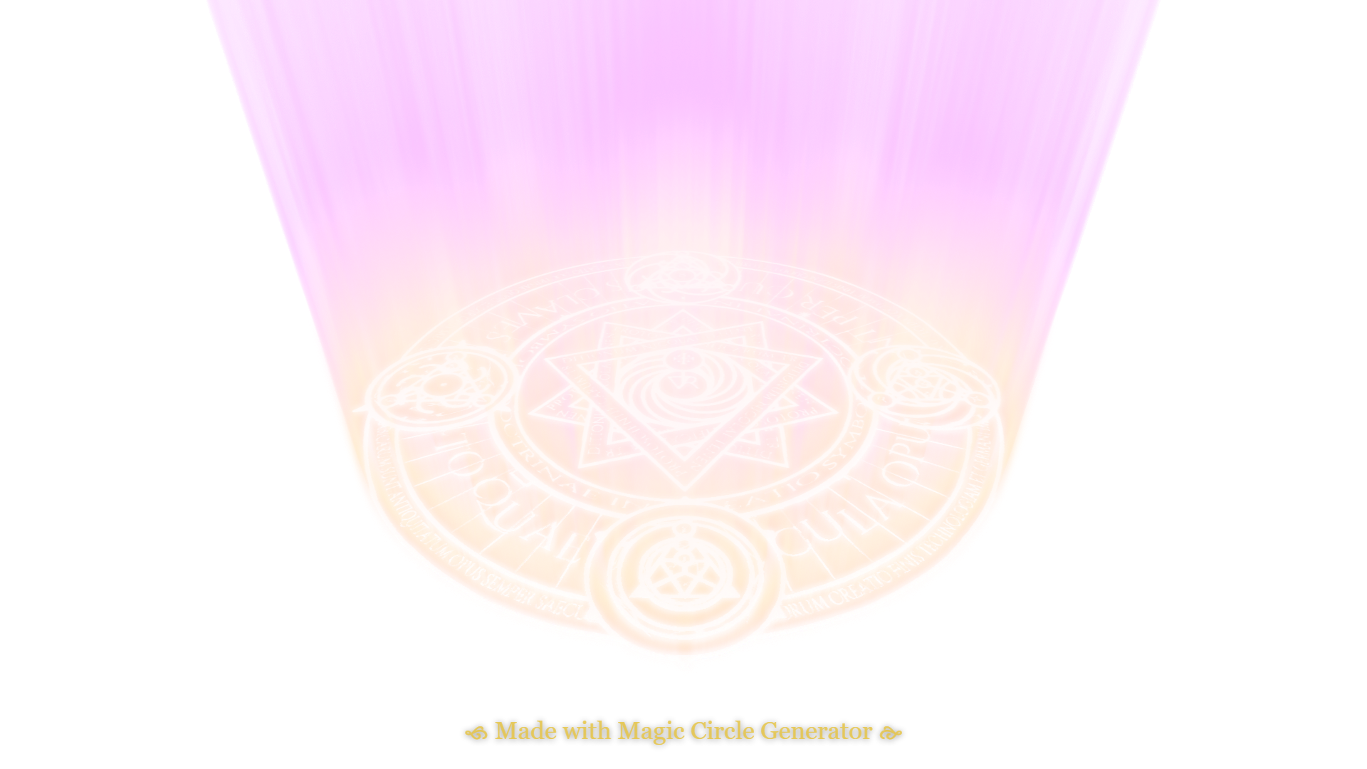 Magic Circle Generator