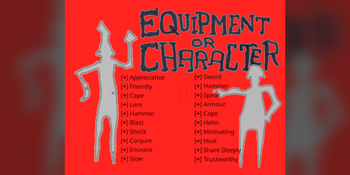 Cover image for Equipment or Character