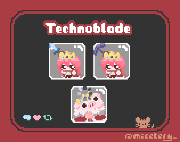Technoblade 🜲 - Animated Cursor Pack 32px