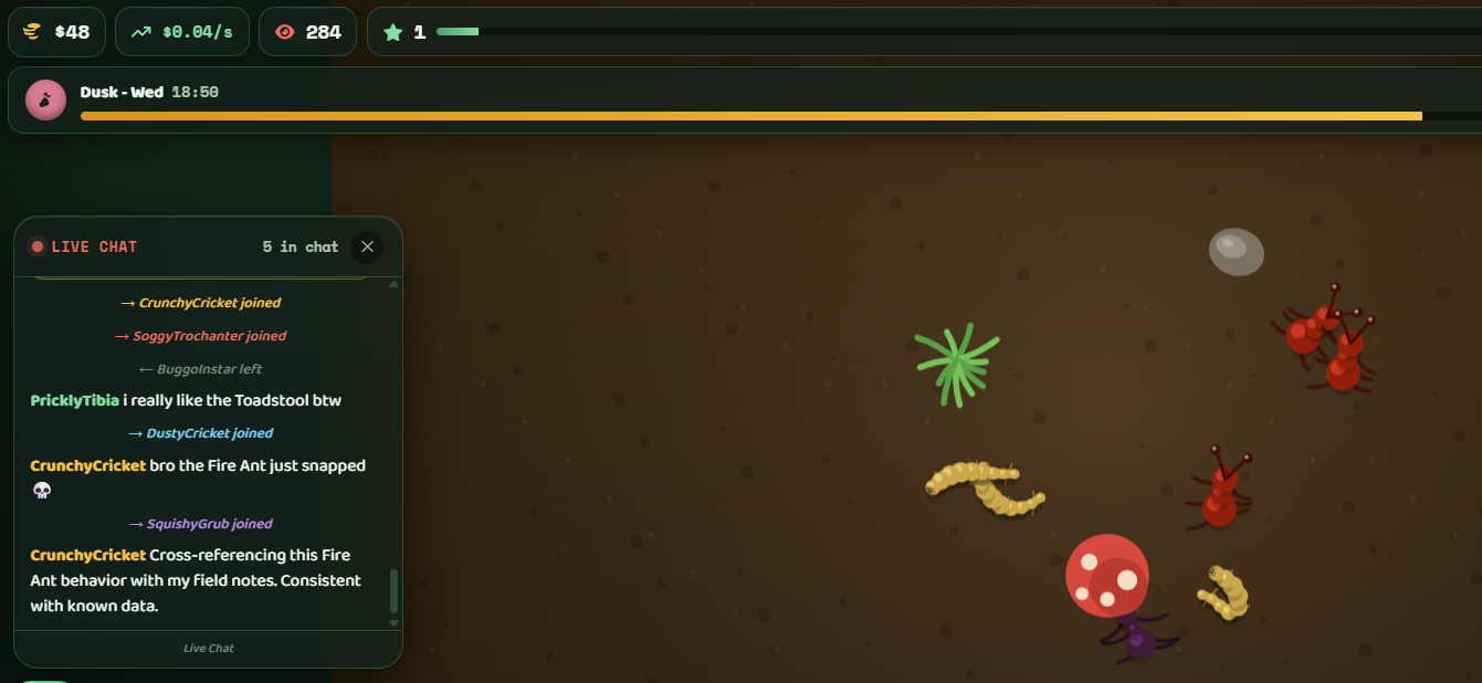 TerraTycoon - Terrarium live stream simulator!