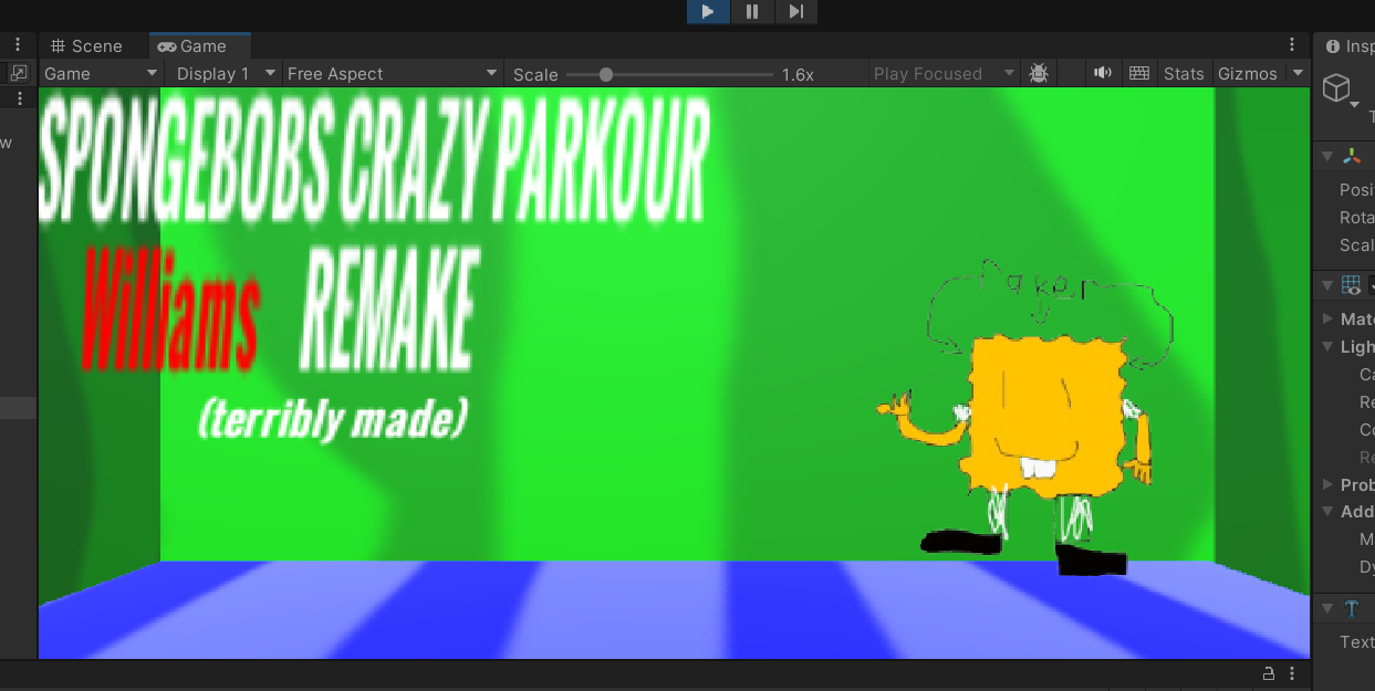 Cover image for Spongebobs crazy parkour williams remake (my dev build) (because i love my fans)