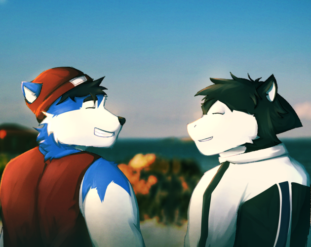 Cover image for A wave that I . . . ( A furry visual novel)