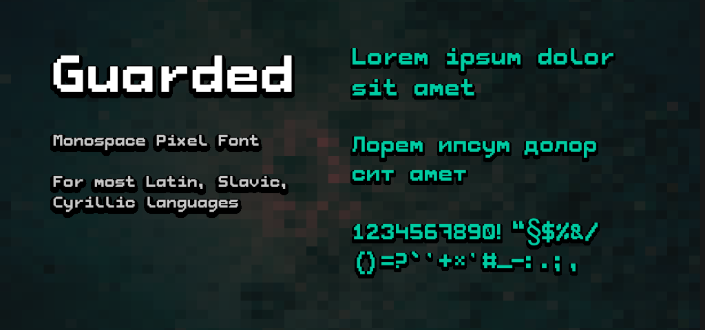 Pixel Font - Guarded