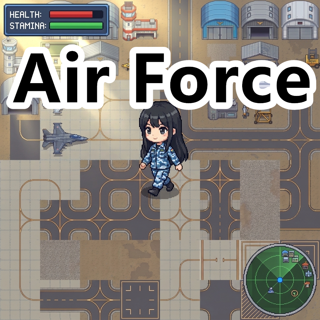 Modern Air Force Pixel Art Tileset by Cute SCKR