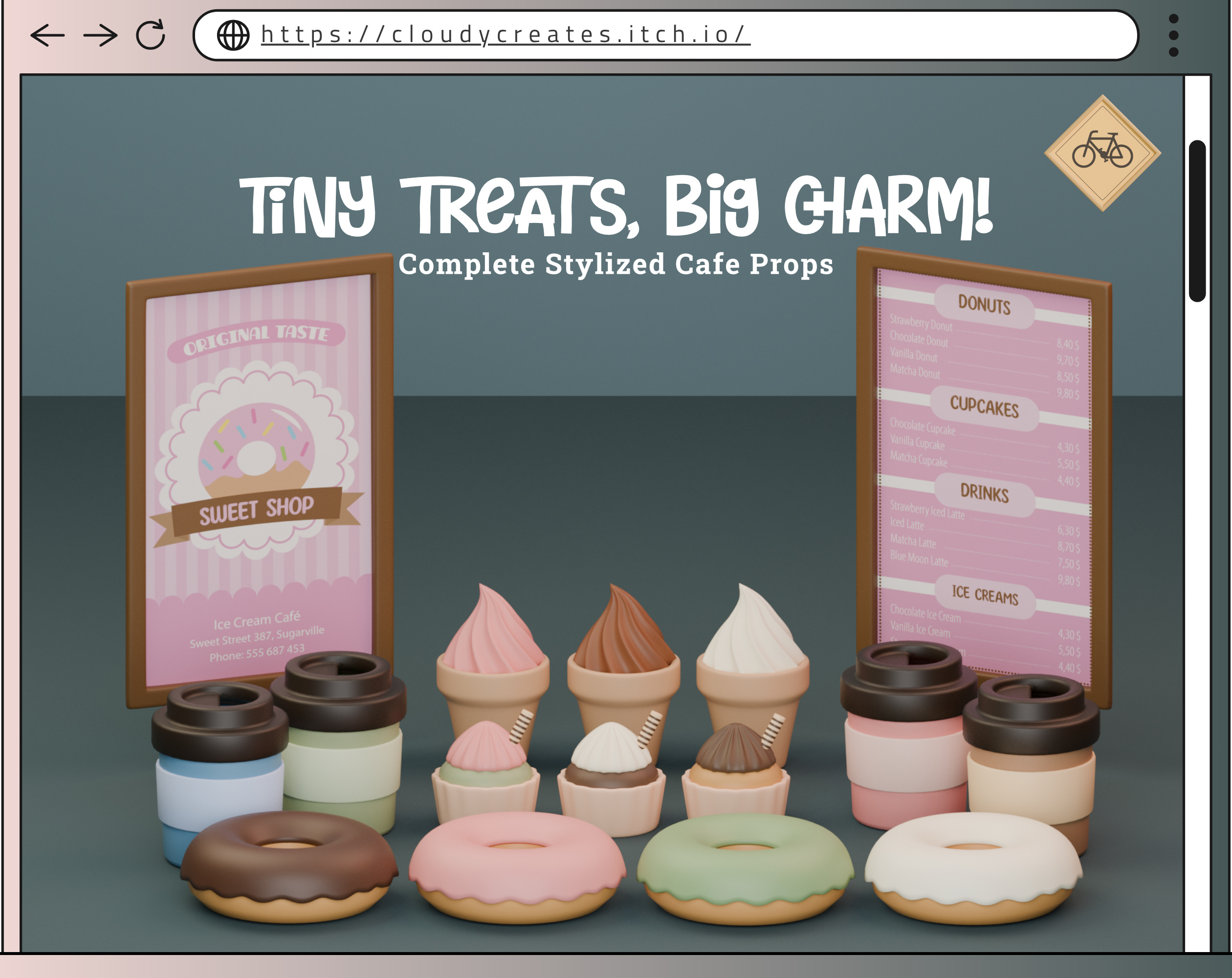 Cafe Essentials Pack - Small Update! - Cute Low Poly Café Assets🧁 by ...