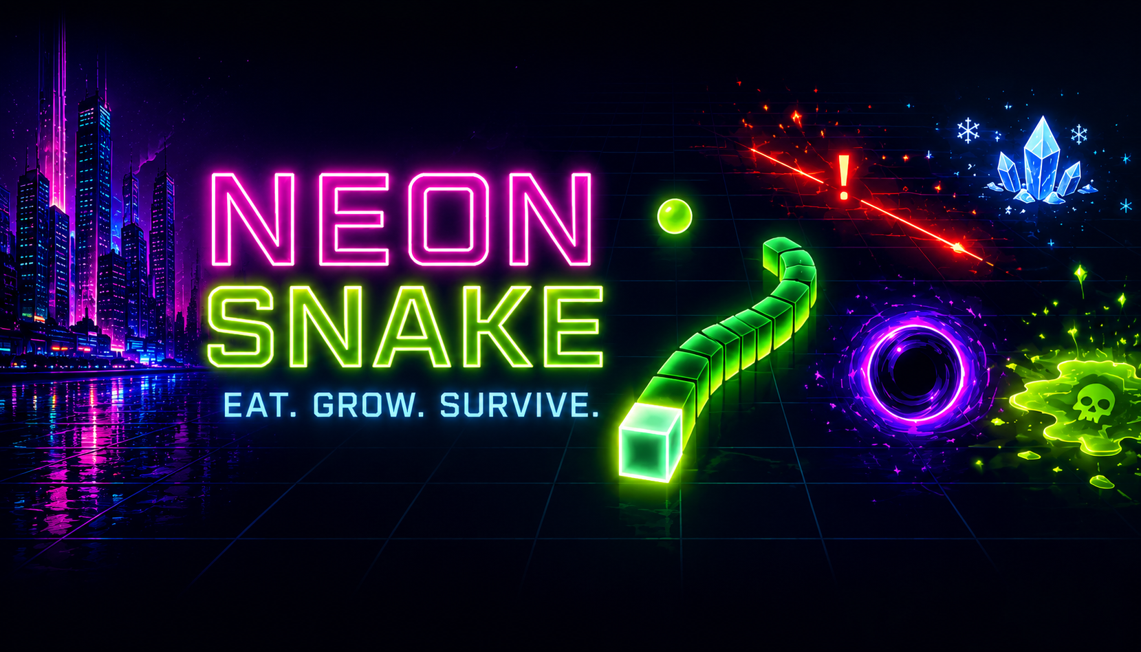 Arcade Neon Snake