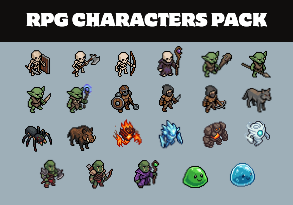 Fantasy Rpg Characters Pack 32x32