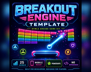 Breakout/Arknoid Game Engine - HTML5 Arcade Game Kit - Template [$7.99] [Action]