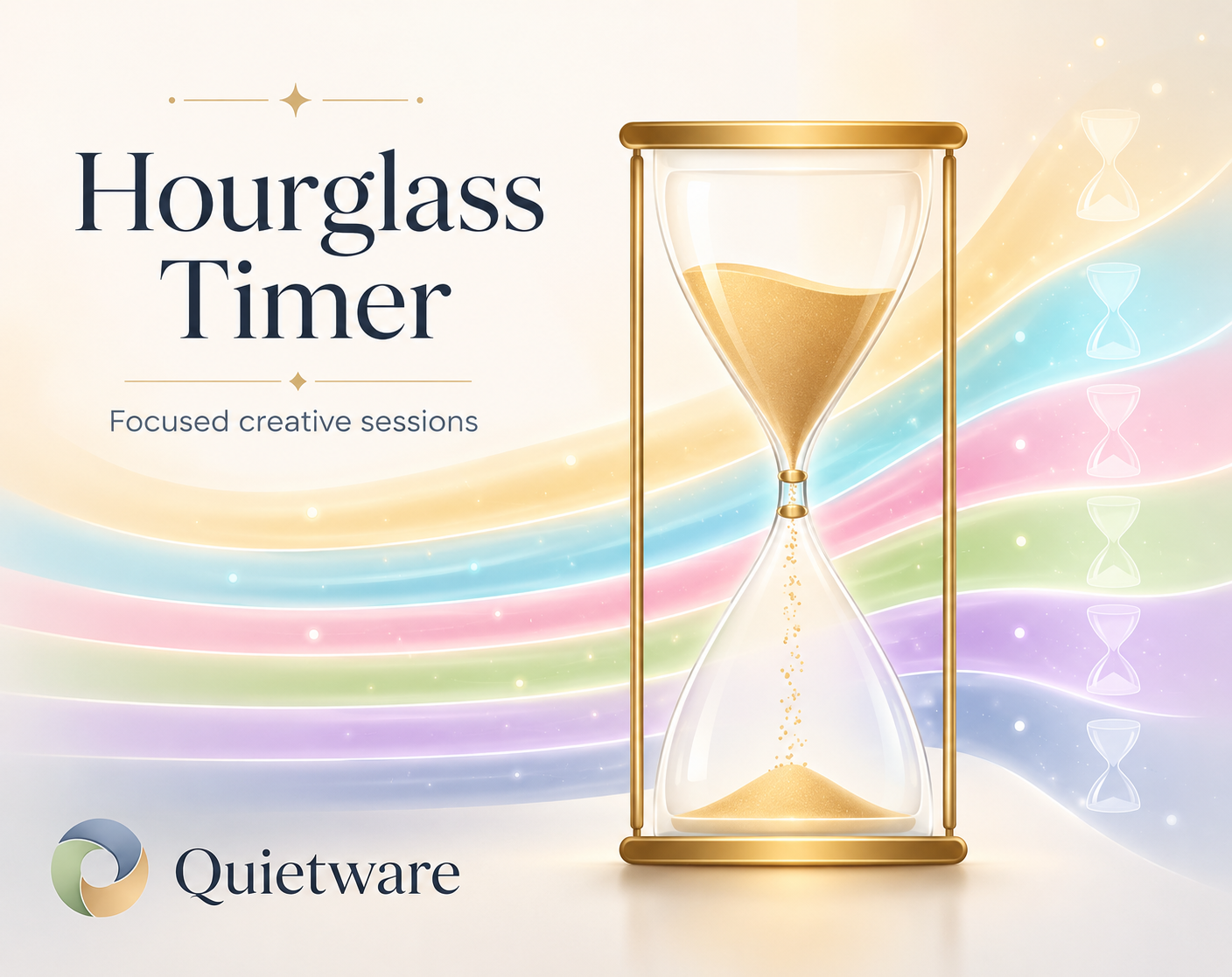 Timer Stars Now Hourglass Timer is now available for macOS - Hourglass Timer by QuietWare