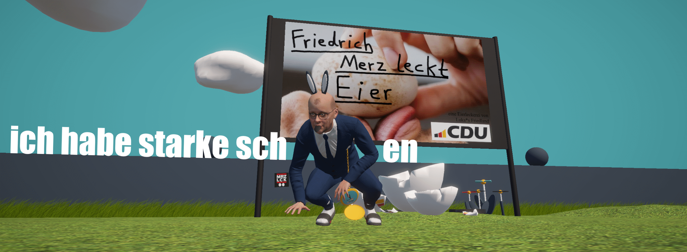 FRIEDRICH MERZ LECKT EIER