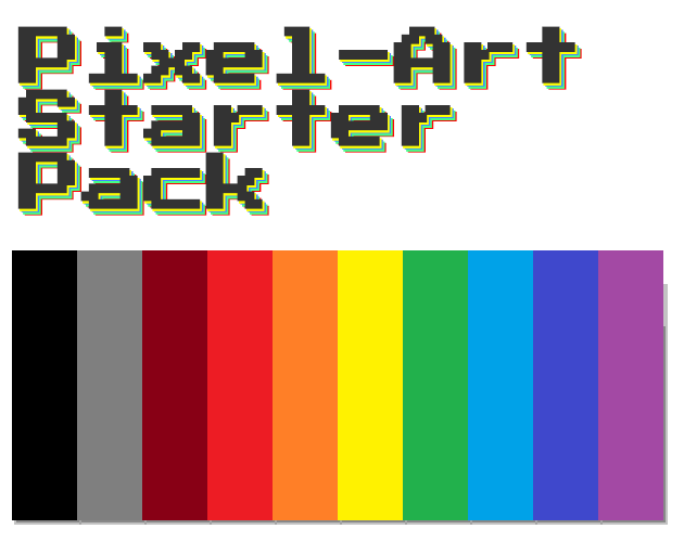 pixel art banner
