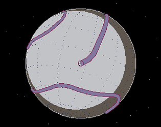 Snake but on a ball game screenshot